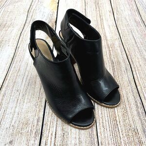 Cole Haan Wrey Women's Size 7.5 B Leather Open Toe Heeled Booties‎
